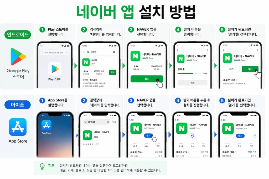 네이버 설치방