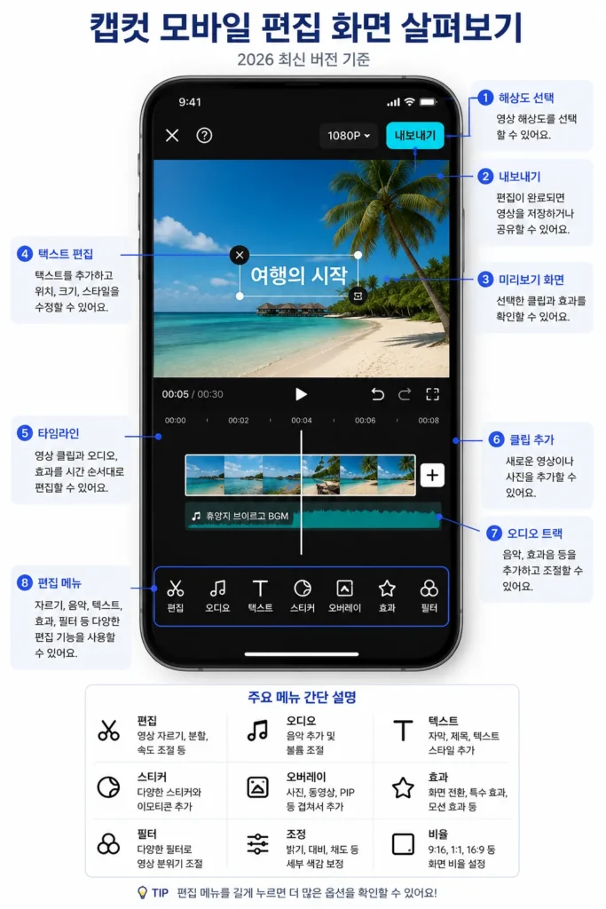 캡컷 모바일 버전